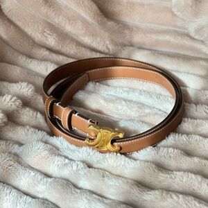 Celine Tan and Gold Women's Belt